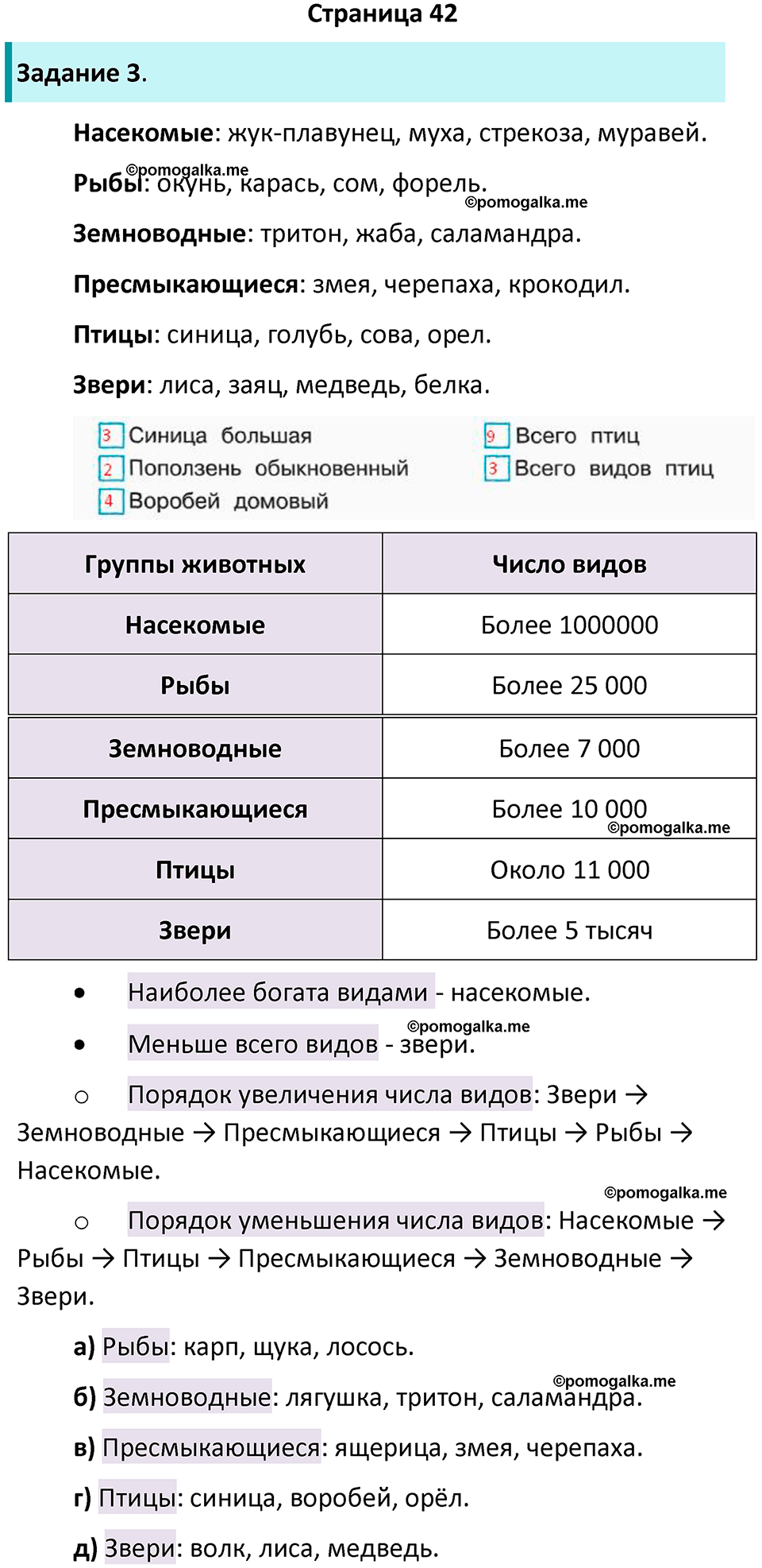 часть 1 страница 42 окружающий мир 3 класс Плешаков рабочая тетрадь 2025 год