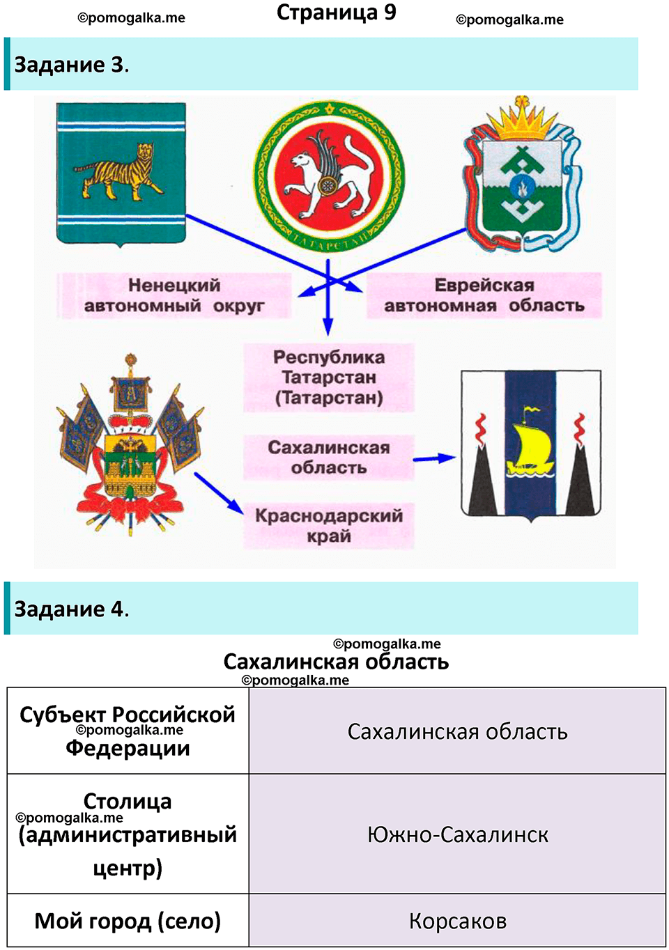 часть 1 страница 9 окружающий мир 3 класс Плешаков рабочая тетрадь 2025 год