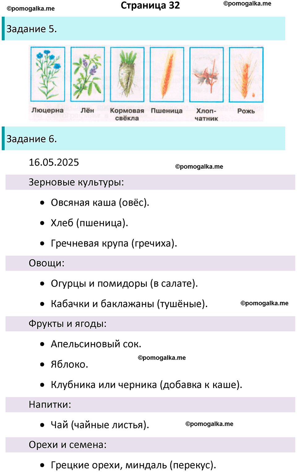 часть 2 страница 32 окружающий мир 3 класс Плешаков рабочая тетрадь 2025 год