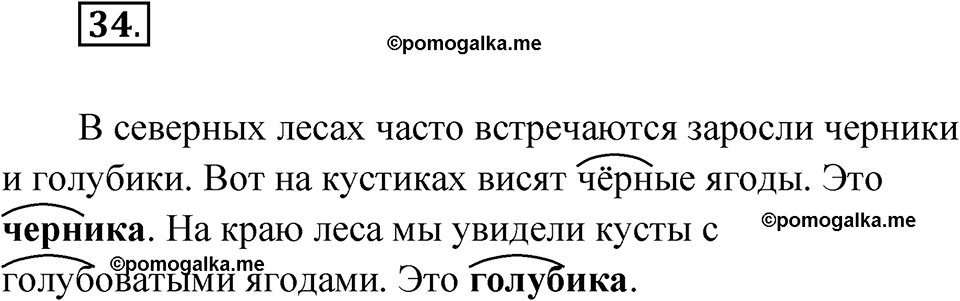 часть 1 упражнение 34 русский язык 3 класс Рамзаева 2025