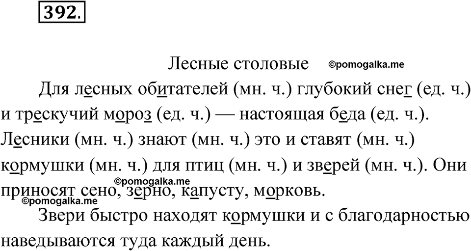 часть 2 упражнение 392 русский язык 3 класс Рамзаева 2025