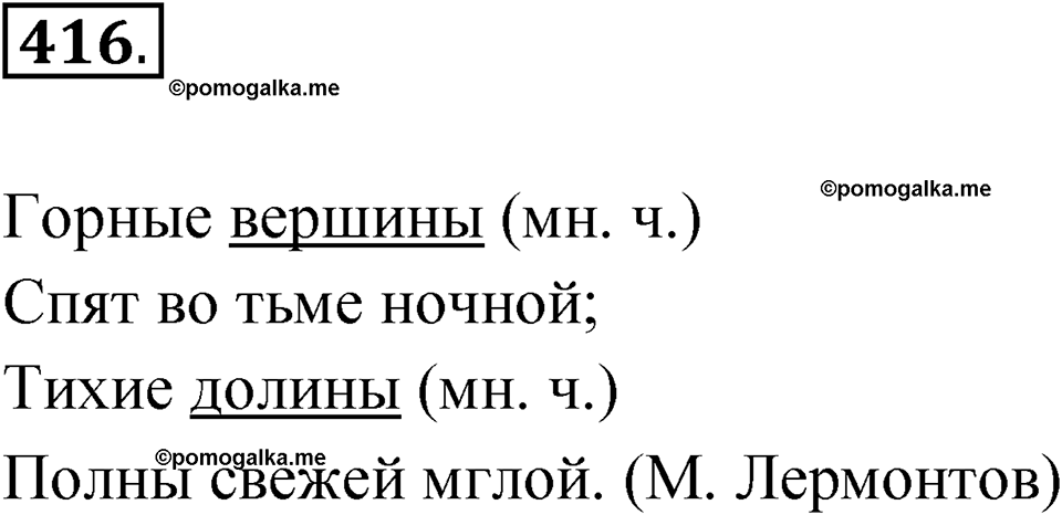 часть 2 упражнение 416 русский язык 3 класс Рамзаева 2025