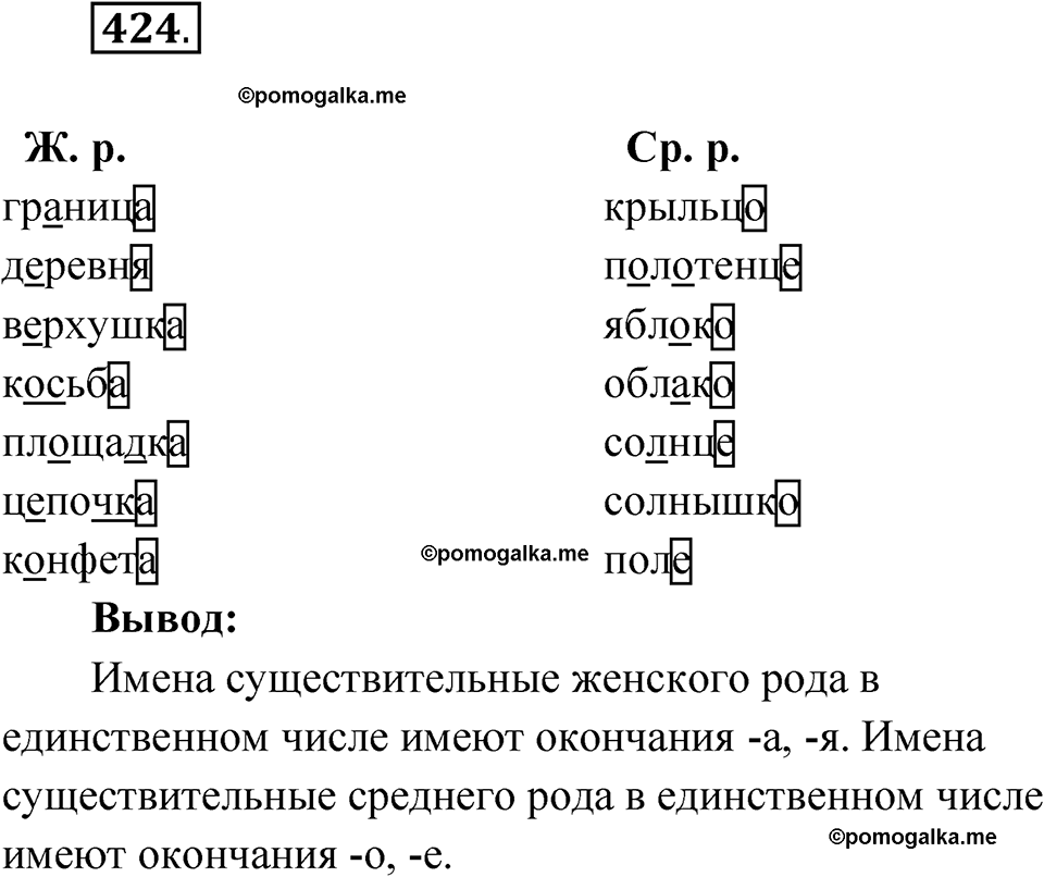часть 2 упражнение 424 русский язык 3 класс Рамзаева 2025