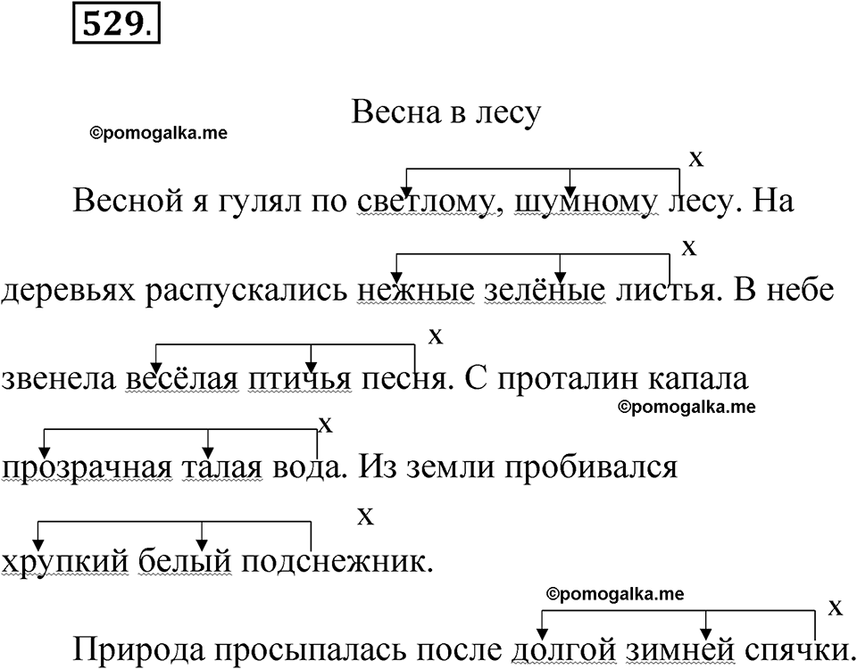 часть 2 упражнение 529 русский язык 3 класс Рамзаева 2025