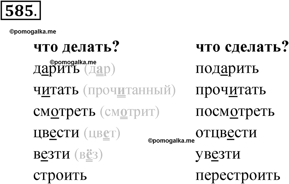 часть 2 упражнение 585 русский язык 3 класс Рамзаева 2025