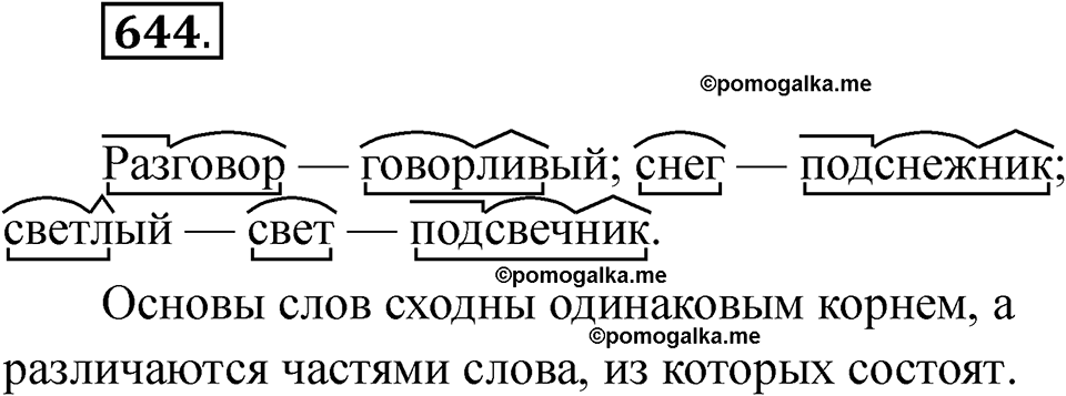 часть 2 упражнение 644 русский язык 3 класс Рамзаева 2025