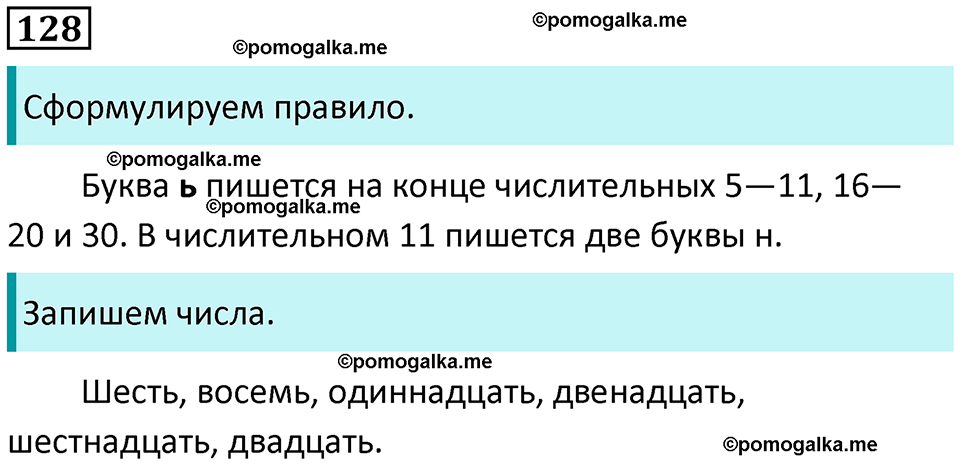 часть 1 упражнение 128 русский язык 4 класс Канакина 2023 год
