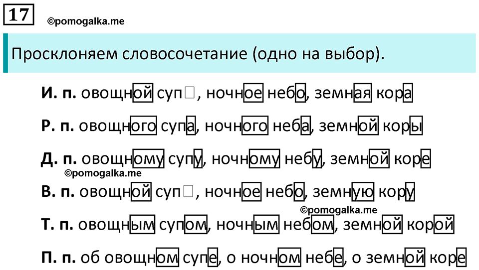 часть 2 упражнение 17 русский язык 4 класс Канакина 2023 год