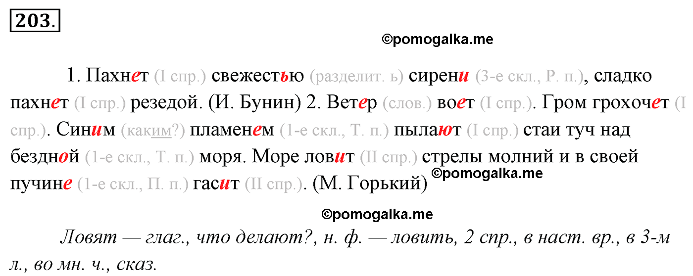 Русский язык 6 класс упражнение 203