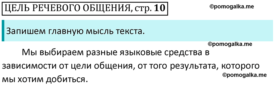 Цель речевого общения русский язык 4 класс Климанова 2022 год