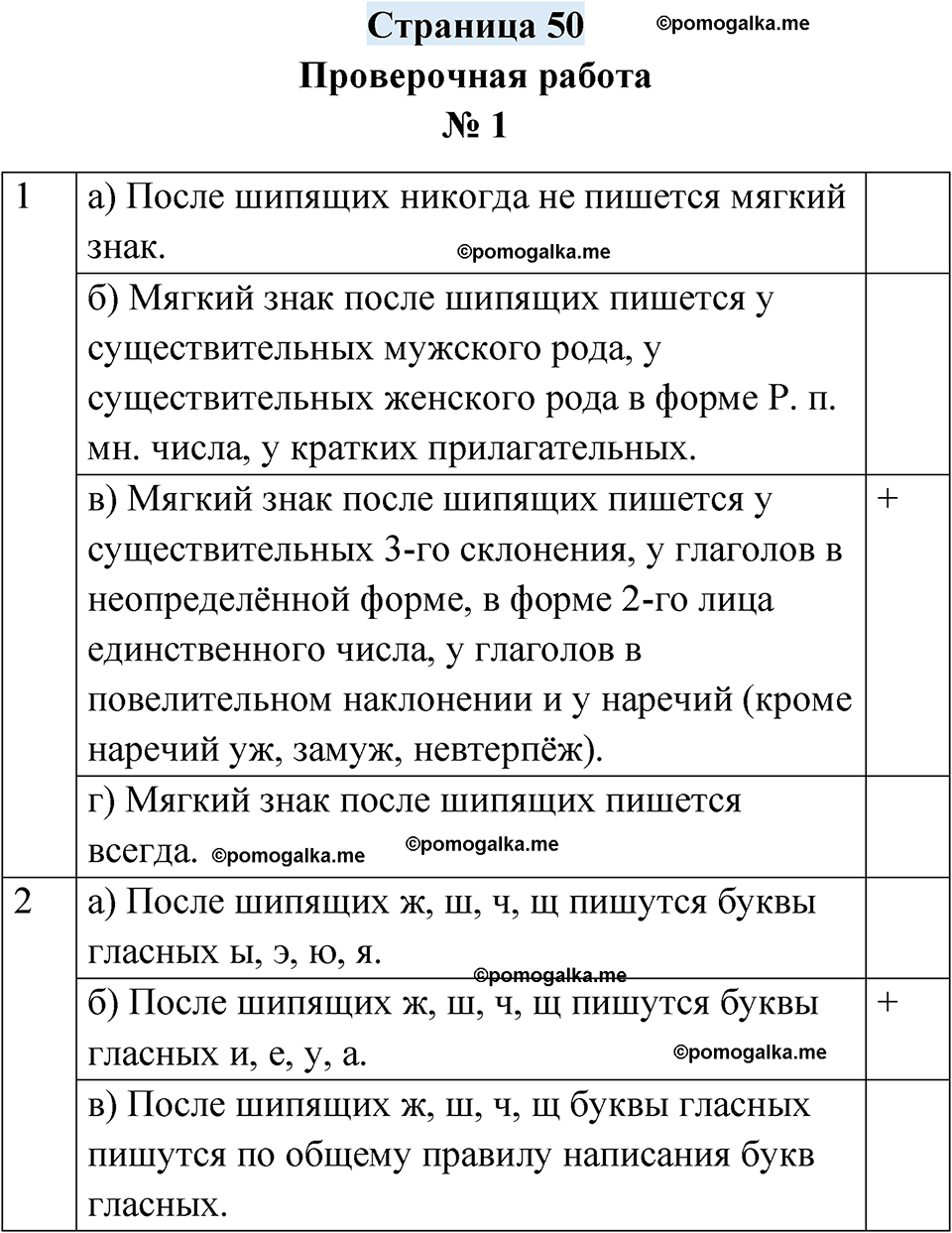 часть 2 страница 50 русский язык 4 класс Кузнецова рабочая тетрадь 2024 год