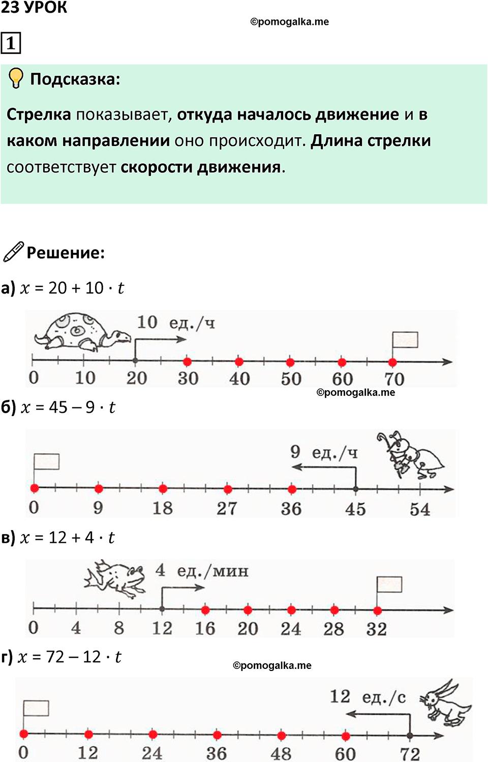 страница 76 часть 2 урок 23 номер 1 математика 4 класс Петерсон учебник-тетрадь учусь учиться 2024