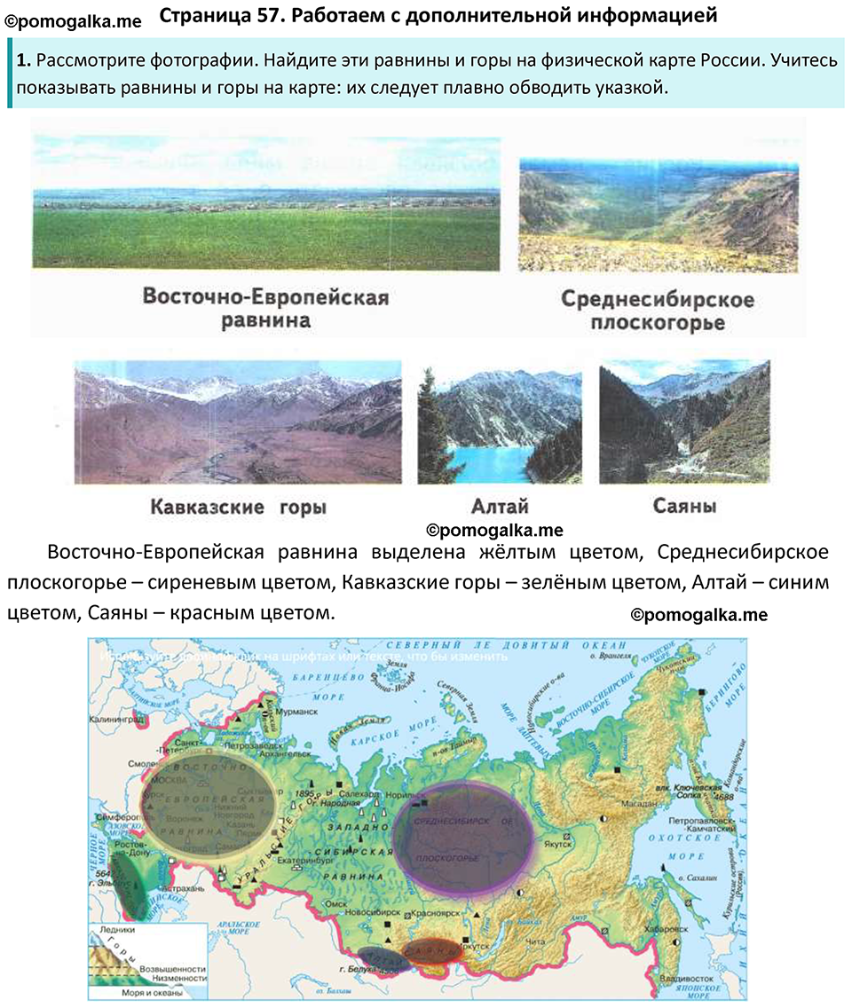 часть 1 страница 57 окружающий мир 4 класс Плешаков, Новицкая учебник 2022 год