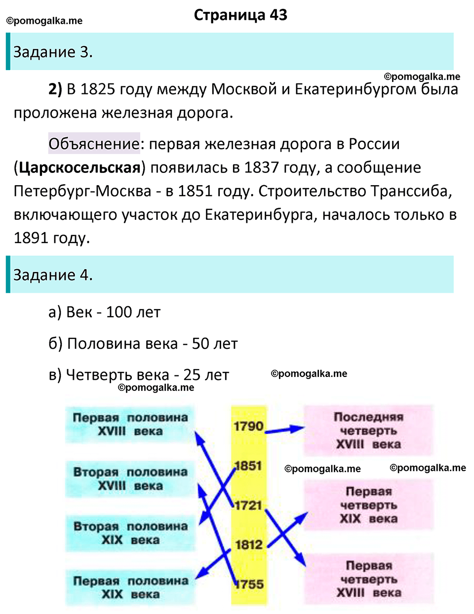часть 2 страница 43 окружающий мир 4 класс Плешаков рабочая тетрадь 2024 год