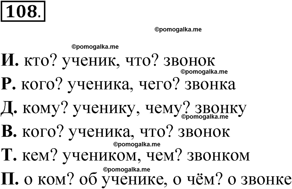 часть 1 страница 60 упражнение 108 русский язык 4 класс Рамзаева 2025