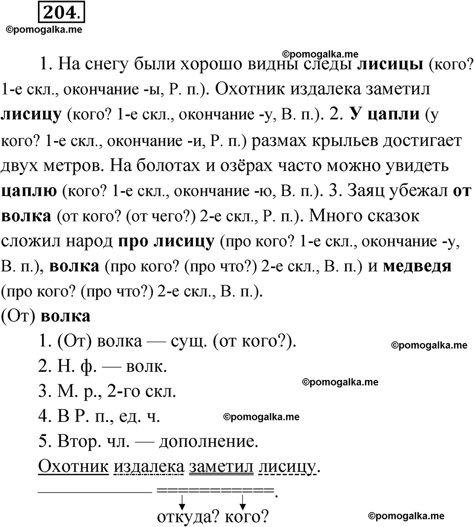 часть 1 страница 106 упражнение 204 русский язык 4 класс Рамзаева 2025