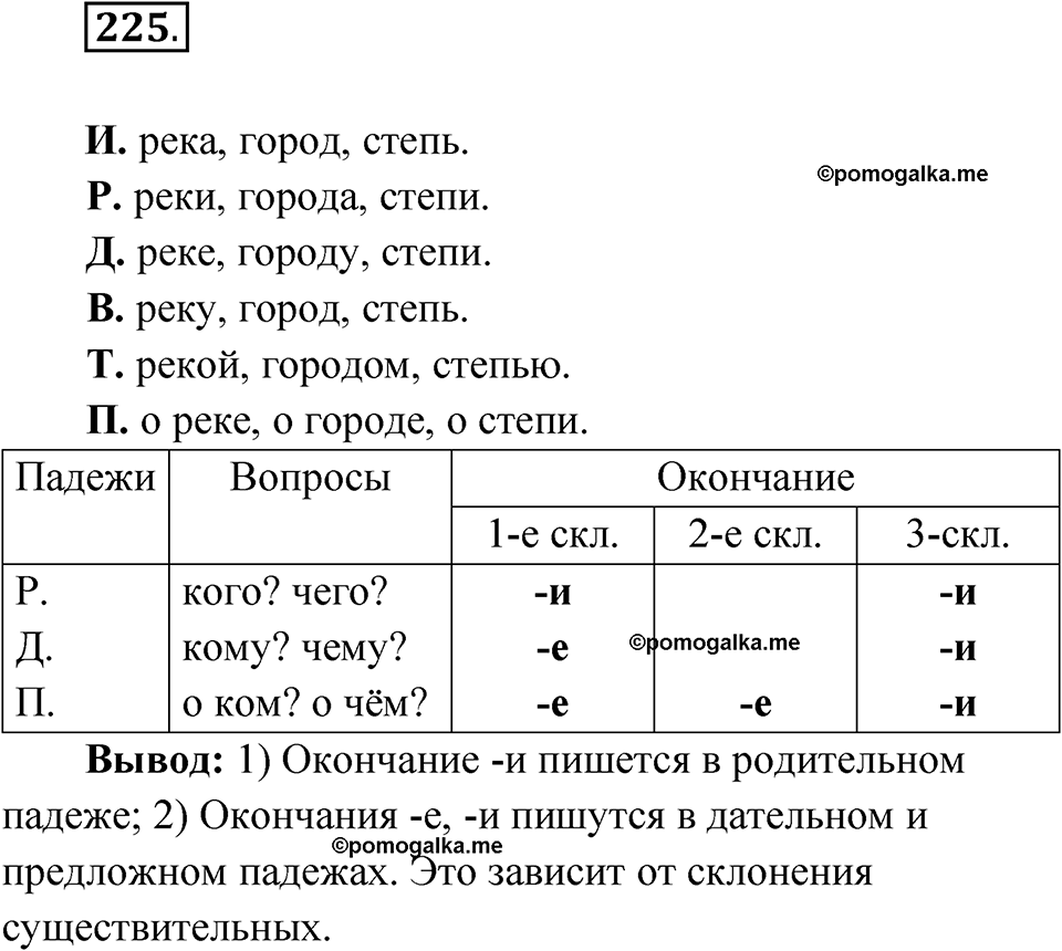 часть 1 страница 114 упражнение 225 русский язык 4 класс Рамзаева 2025