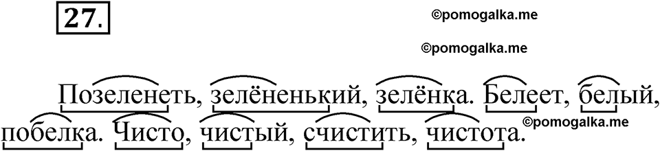 часть 1 страница 17 упражнение 27 русский язык 4 класс Рамзаева 2025