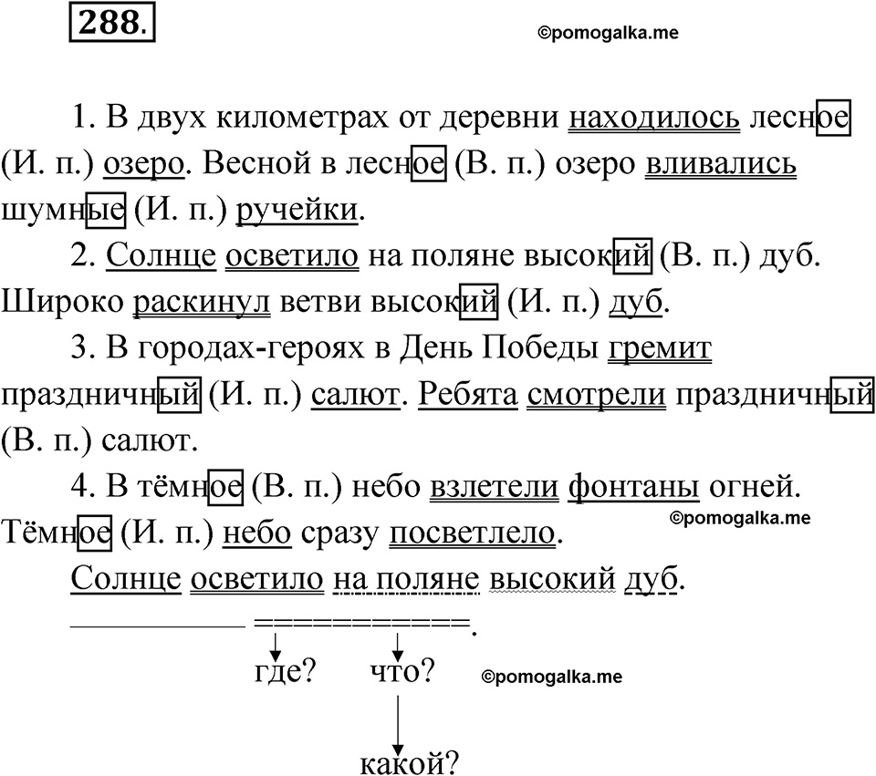 часть 2 страница 7 упражнение 288 русский язык 4 класс Рамзаева 2025