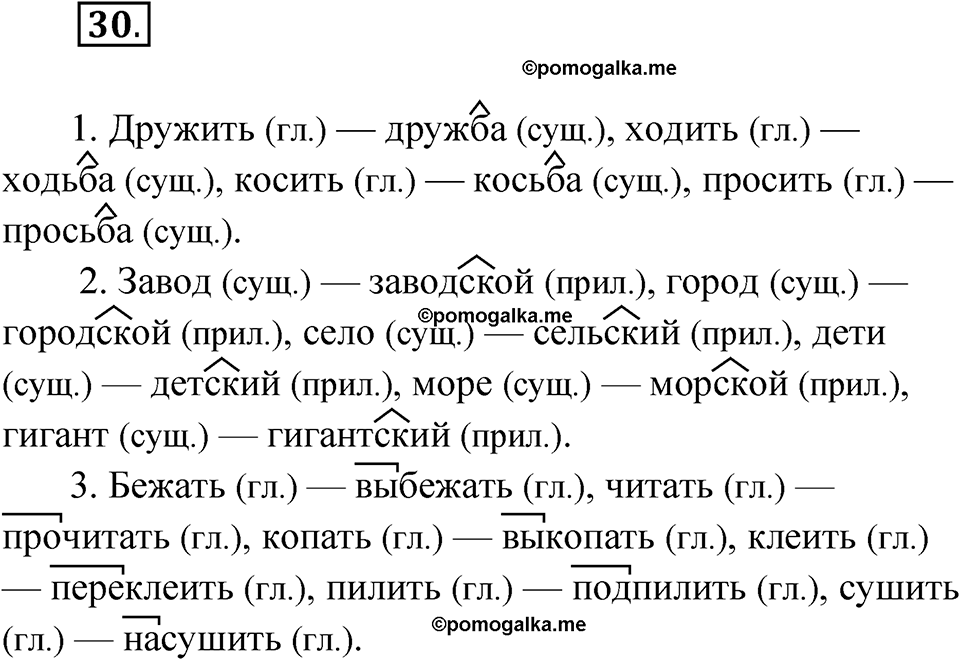 часть 1 страница 18 упражнение 30 русский язык 4 класс Рамзаева 2025