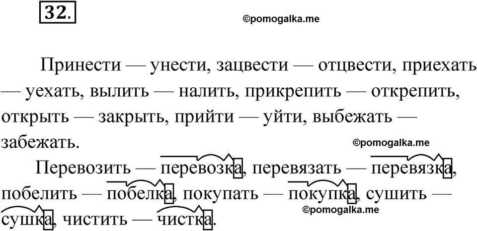 часть 1 страница 19 упражнение 32 русский язык 4 класс Рамзаева 2025