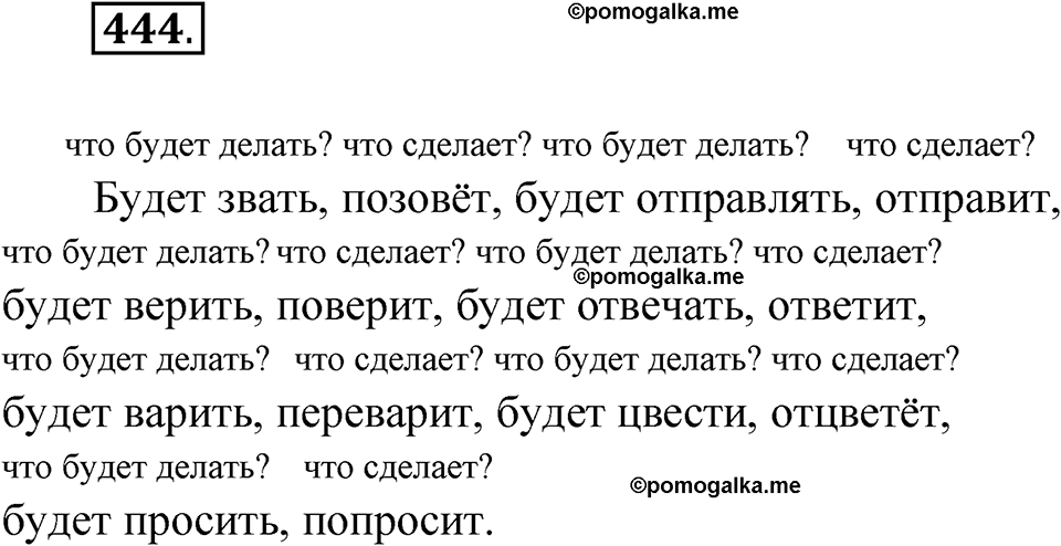 часть 2 страница 83 упражнение 444 русский язык 4 класс Рамзаева 2025