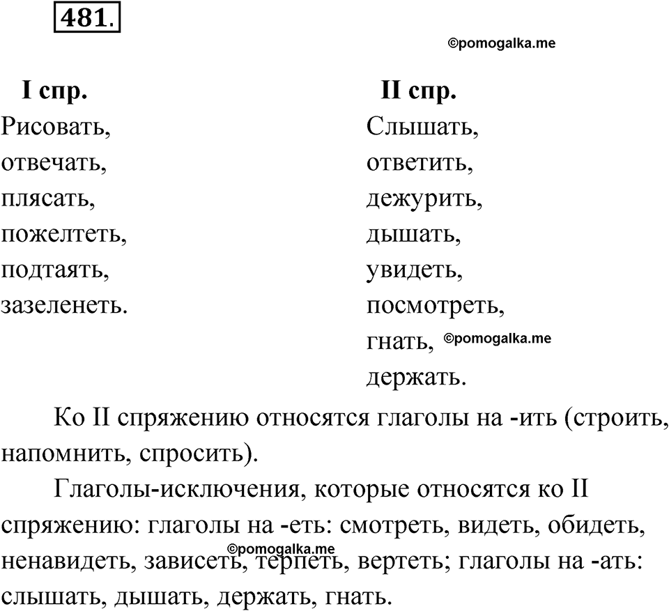 часть 2 страница 100 упражнение 481 русский язык 4 класс Рамзаева 2025