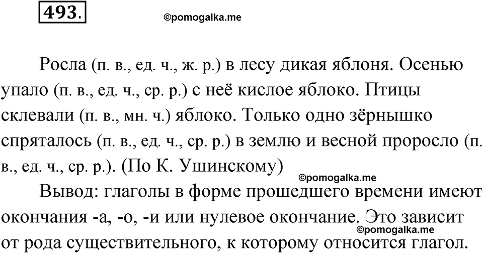 часть 2 страница 106 упражнение 493 русский язык 4 класс Рамзаева 2025