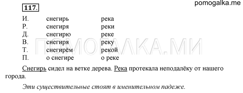 часть 1 страница 66 упражнение №117 русский язык 4 класс Рамзаева 2019