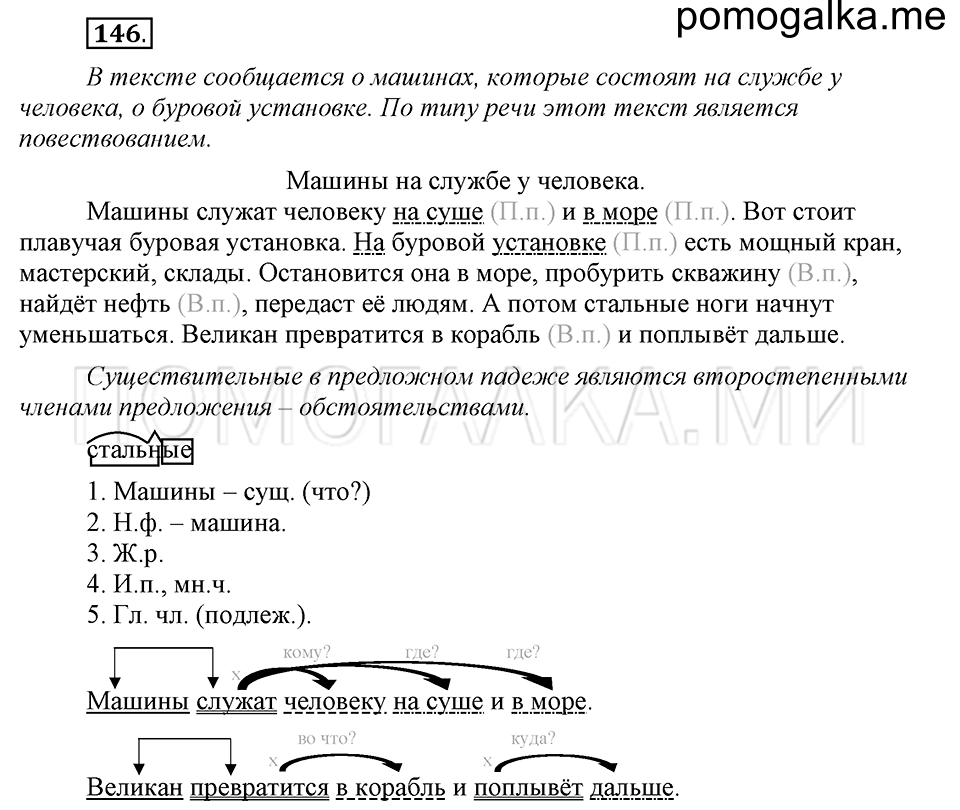 часть 1 страница 78 упражнение №146 русский язык 4 класс Рамзаева 2019