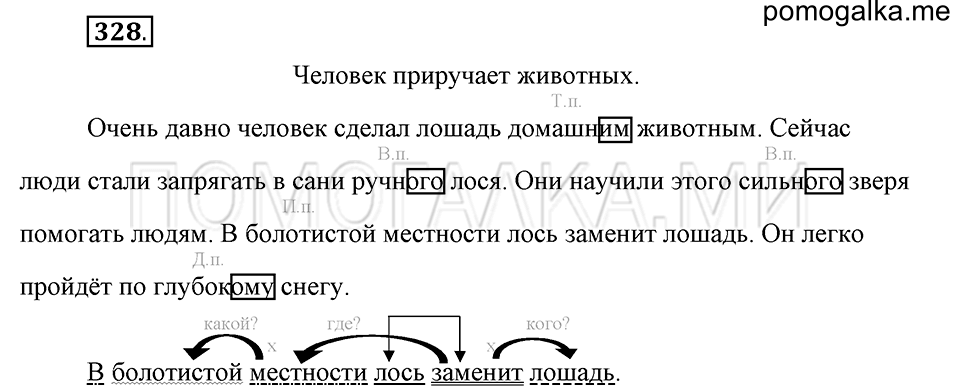 часть 2 страница 25 упражнение №328 русский язык 4 класс Рамзаева 2019