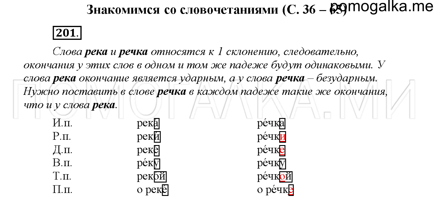 часть 1 страница 95 упражнение 201 русский язык 4 класс Соловейчик 2018