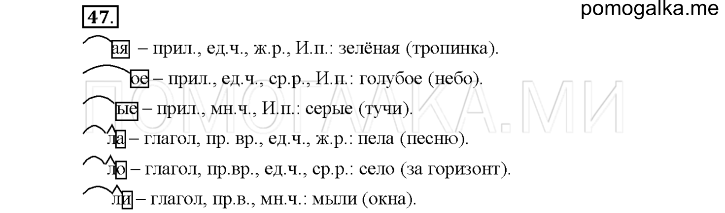 часть 1 страница 22 упражнение 47 русский язык 4 класс Соловейчик 2018