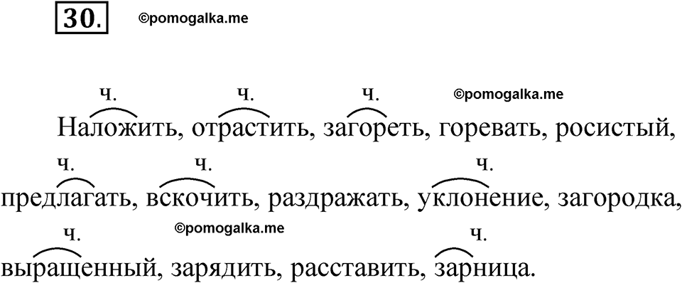 страница 20 упражнение 30 русский язык 5 класс Бондаренко рабочая тетрадь 2 часть 2024 год