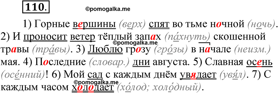 страница 92 упражнение 110 русский язык 5 класс Быстрова, Кибирева 1 часть 2021 год