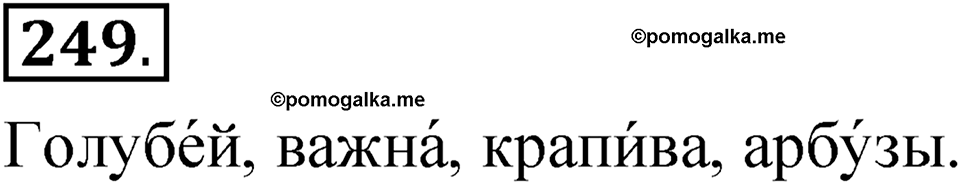 страница 187 упражнение 249 русский язык 5 класс Быстрова, Кибирева 1 часть 2021 год