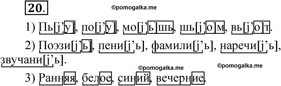 страница 13 упражнение 20 русский язык 5 класс Быстрова, Кибирева 2 часть 2021 год