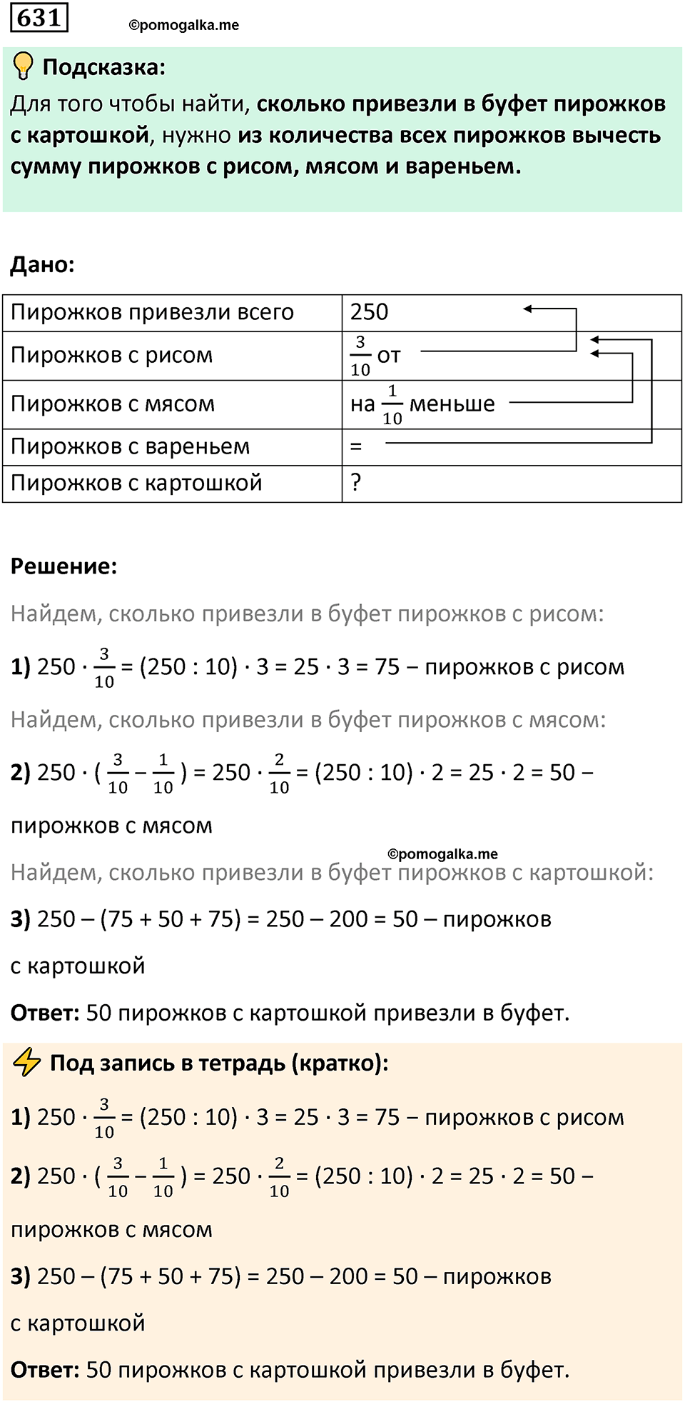 часть 1 страница 131 номер 631 математика 5 класс Дорофеев, Петерсон учебник 2024