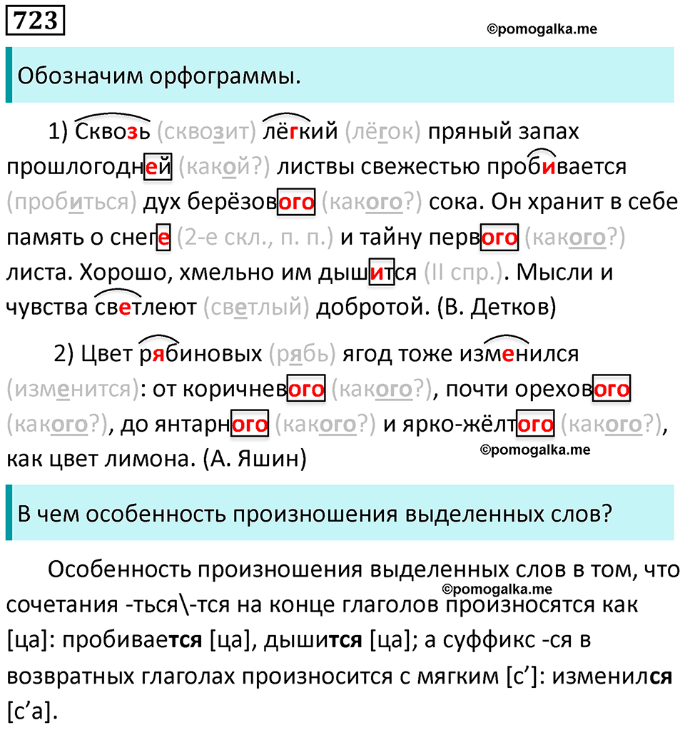 упражнение 723 русский язык 5 класс Ладыженская, Баранов 2023 год