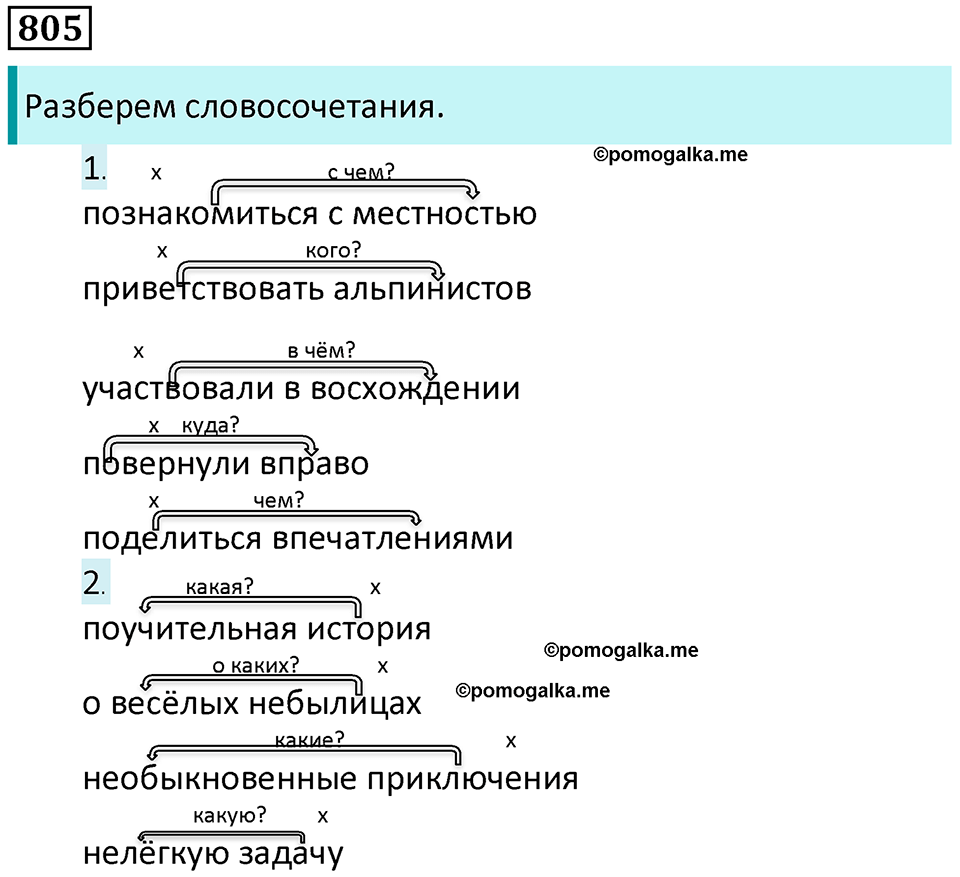упражнение 805 русский язык 5 класс Ладыженская, Баранов 2023 год
