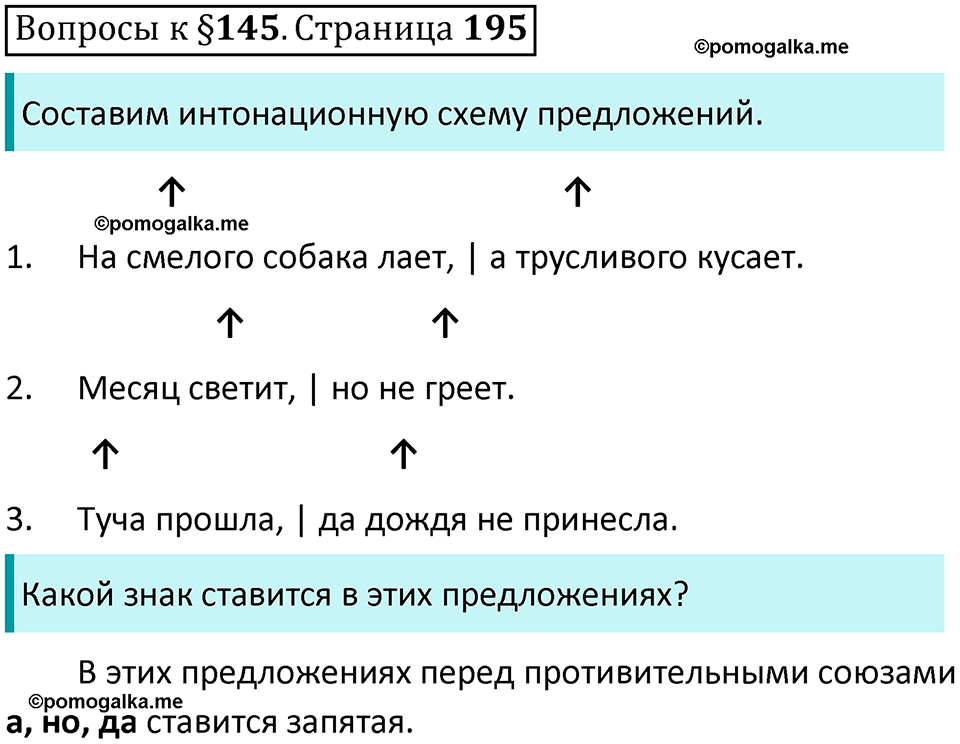 часть 2 страница 195 вопросы к параграфу 145 русский язык 5 класс Ладыженская, Баранов 2023 год