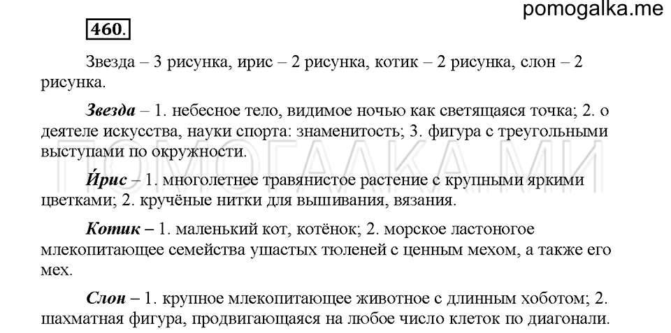 часть 2 страница 30 упражнение 460 русский язык 5 класс Львова учебник 2016 год