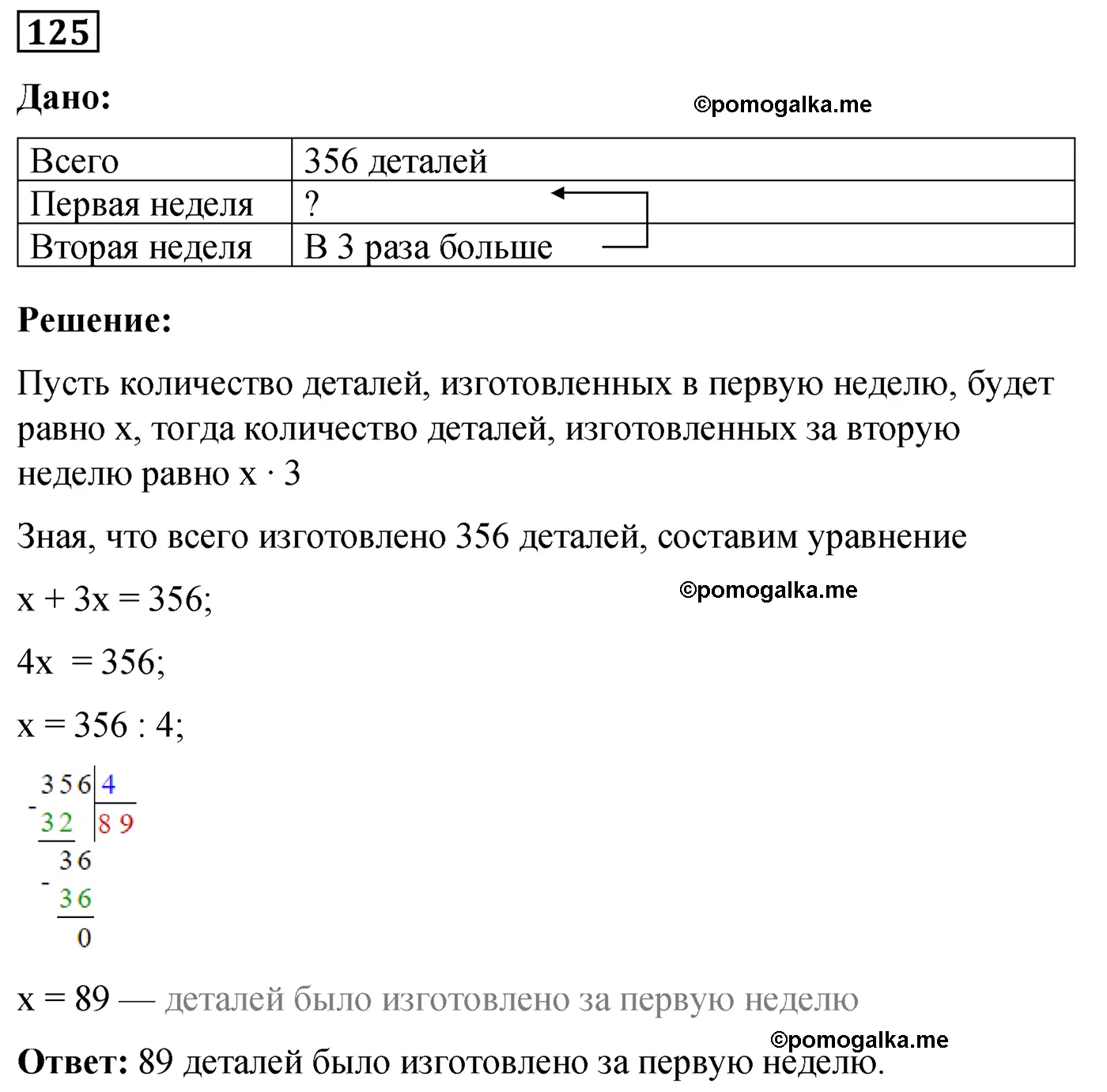 страница 19 вариант 1 номер 125 математика 5 класс Мерзляк дидактический материал 2022 год