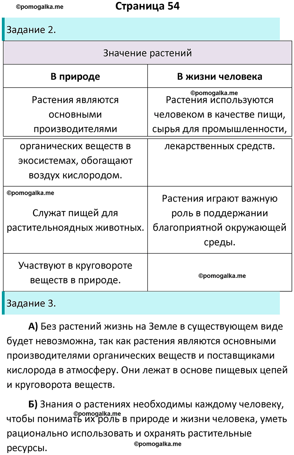 страница 54 биология 5 класс Пасечник, Суматохин рабочая тетрадь 2024 год
