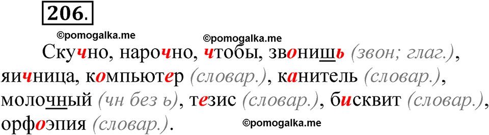 часть 1 страница 104 упражнение 206 русский язык 5 класс Рыбченкова учебник 2023 год