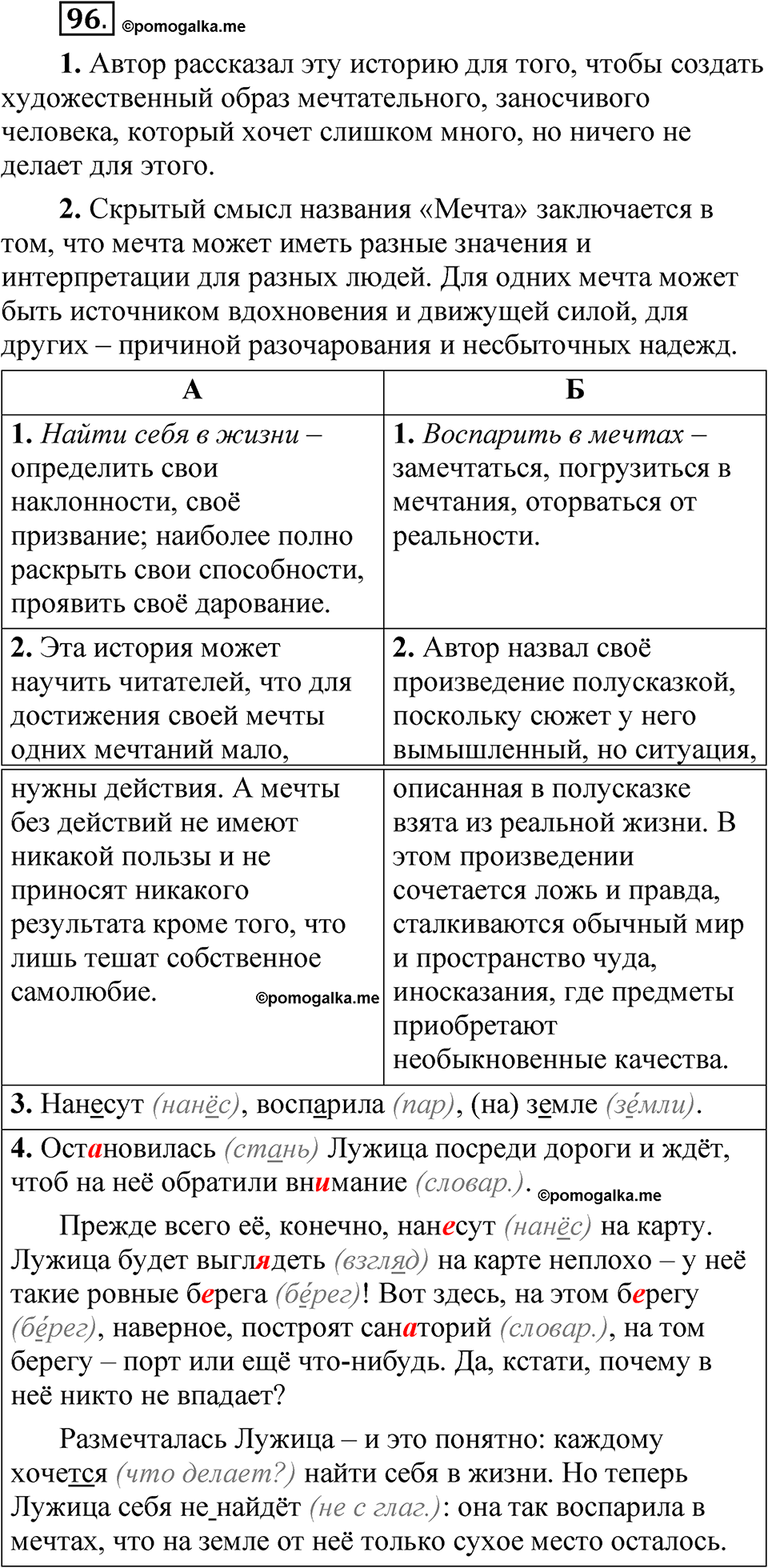 часть 1 страница 63 упражнение 96 русский язык 5 класс Рыбченкова учебник 2023 год