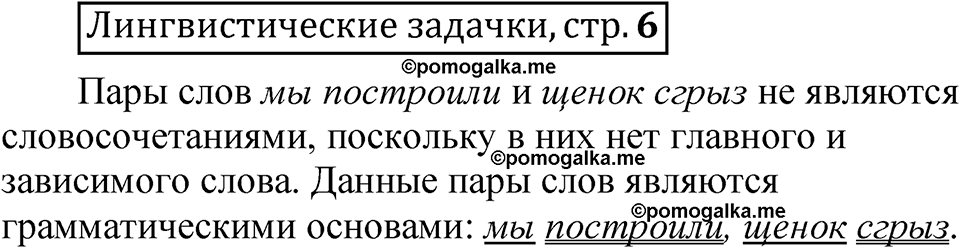 часть 2 страница 6 Лингвистические задачки русский язык 5 класс Рыбченкова учебник 2023 год