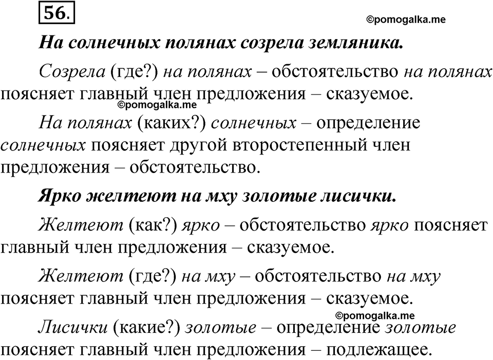 часть 2 страница 31 упражнение 56 русский язык 5 класс Рыбченкова учебник 2023 год
