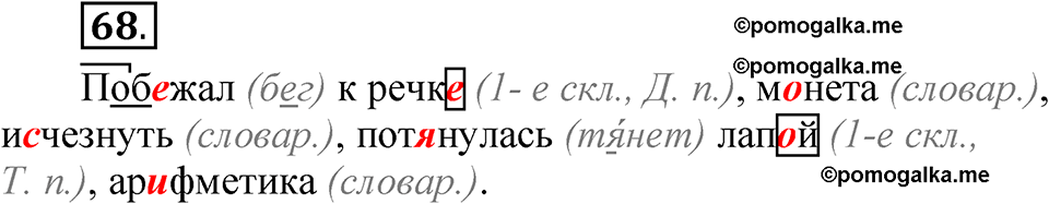 часть 2 страница 36 упражнение 68 русский язык 5 класс Рыбченкова учебник 2023 год