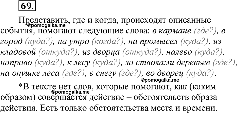 часть 2 страница 36 упражнение 69 русский язык 5 класс Рыбченкова учебник 2023 год